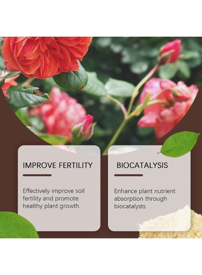 MOONSPRY Green Organic BioCatalyst Advanced Eco Fertilizer For Healthy Plants Enhances Soil Biology Improves Root Systems Encourages Vigorous Growth Suitable Home Garden Lawn Farm Applications Indoor Outdoor Flowers Vegetables Pots Beds - Image 2